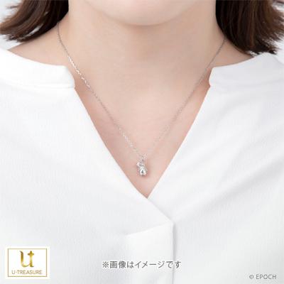 シルバニアファミリー グッズ ネックレス くるみリスの男の子 ネックレス K18ホワイトゴールド アクセサリー レディース プレゼント ユートレジャー｜giv-store｜03