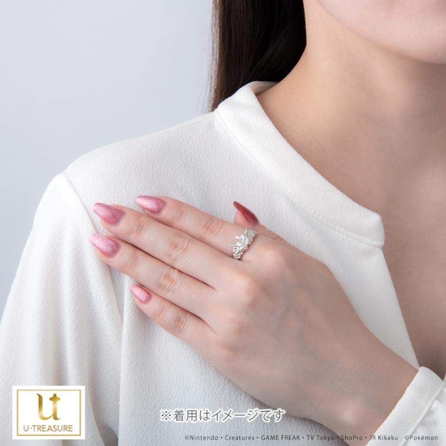 ポケモン アクセサリー イーブイ フラワーリング 指輪 K18イエローゴールド レディース 女性 かわいい おしゃれ 人気 ブランド プレゼント ギフトの画像