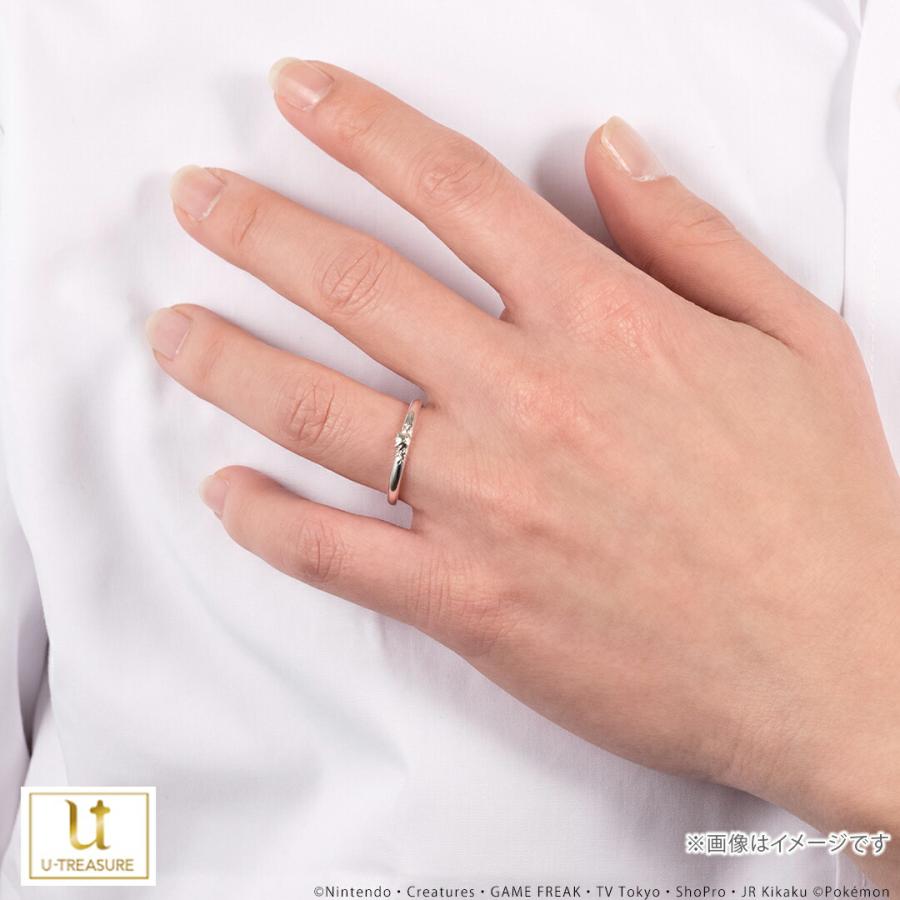 ポケモン ゲンガー リング 指輪 ゲンガー リング パープルVer. K18ピンクゴールド メンズ 男性 結婚指輪 マリッジリング プレゼント ギフトの画像