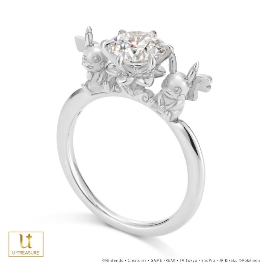 Pokemon（ポケモン） リング 指輪 ピカチュウ カラットソリティア