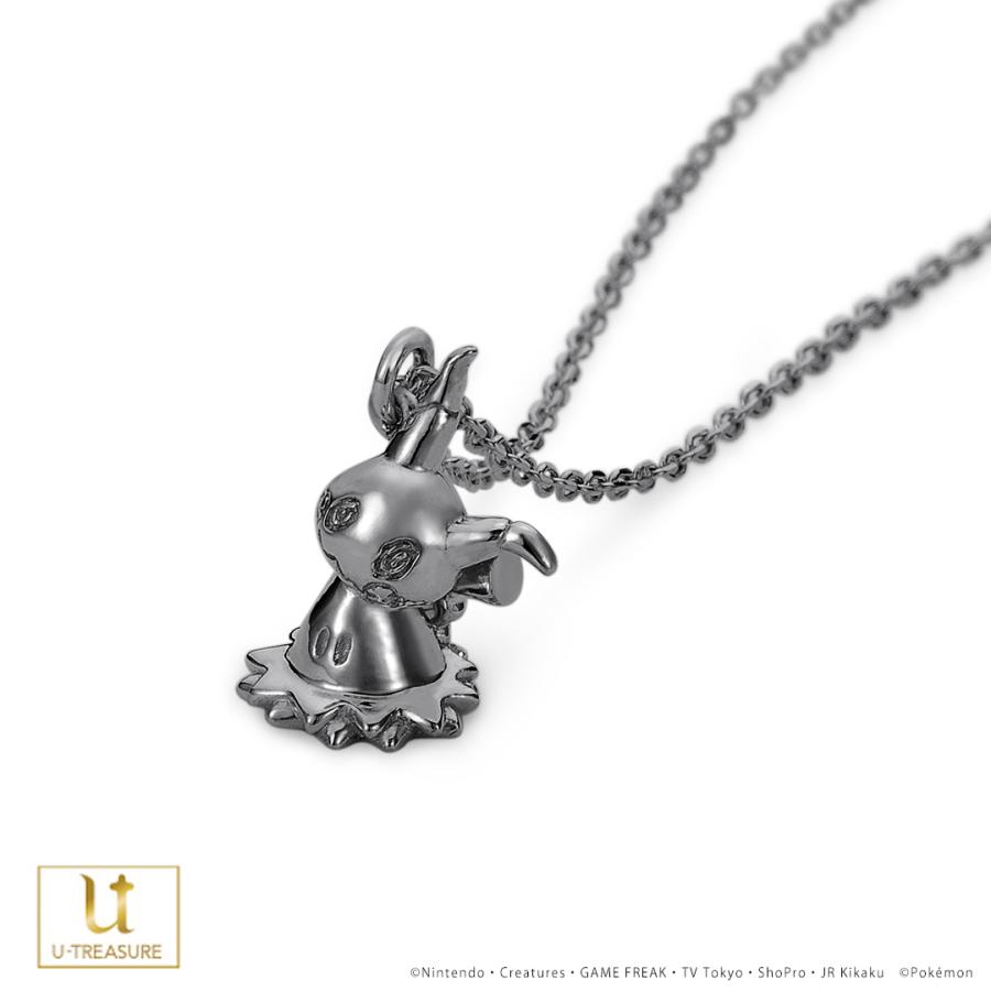 Pokemon（ポケモン） ミミッキュ ネックレス Black ver. K18ホワイト
