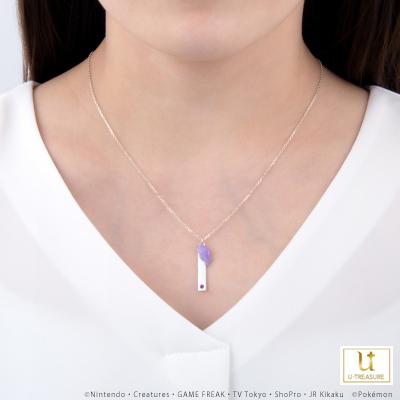 ポケモン グッズ メタモン ネックレス アクセサリー メタモン＆プレートネックレス プラチナ 男女兼用 ユニセックス レディース メンズ プレゼントの画像