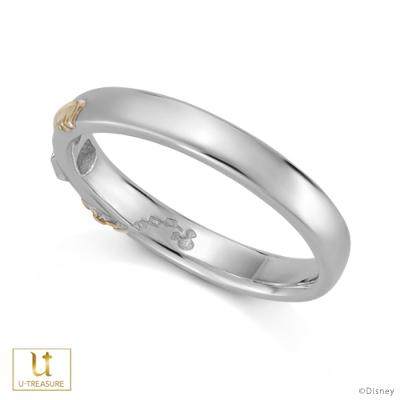 キングダム ハーツ 指輪 / キーブレード 「キングダムチェーン　ダークサイド」 / リング PT×K18YG 結婚指輪 男女兼用 ペア メンズ レディースの画像