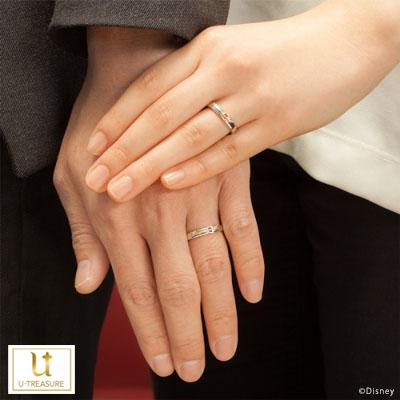 キングダム ハーツ 指輪 / キーブレード 「キングダムチェーン　ダークサイド」 / リング PT×K18YG 結婚指輪 男女兼用 ペア メンズ レディースの画像