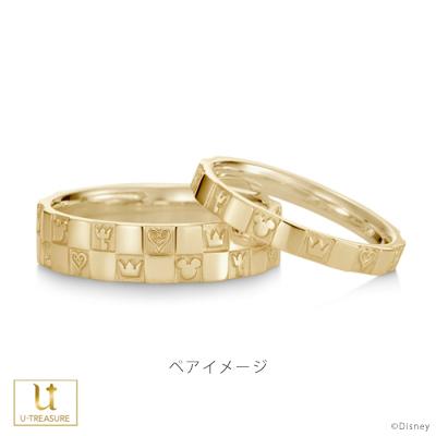 キングダム ハーツ 指輪 / モノグラムリング 「シングル」 / K18イエローゴールド 結婚指輪 マリッジリング リング レディース ペア プレゼントの画像