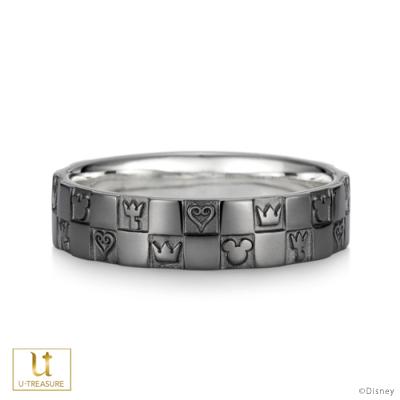 キングダム ハーツ 指輪 モノグラムリング ダブル マリッジリング K18wg ブラックコーティング プレゼント ペア プレゼント 結婚指輪 Giv ギヴ 店 男性 メンズ Rdkh 4 K18wg B マリッジリング