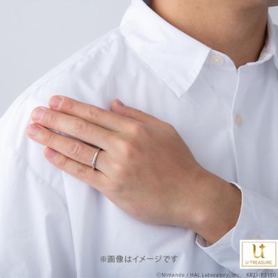 星のカービィ リング 指輪 LOVE POWER カービィ リング プラチナ×K18ピンクゴールド メンズ 結婚指輪 マリッジリング アニバーサリー ジュエリー プレゼントの画像