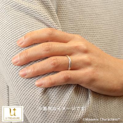 ムーミン 指輪 リング MOOMIN luonto(ルオント) メンズ プラチナ 結婚指輪 マリッジリング ジュエリー 男性 大人 結婚 記念日 プレゼントの画像