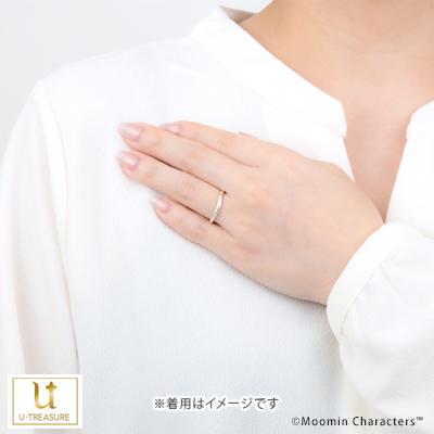 ムーミン 指輪 リング MOOMIN ムーミン谷のふたり（スノークのおじょうさん） レディース K18ピンクゴールド 結婚指輪 女性 大人 プレゼントの画像