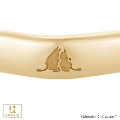 ムーミン 指輪 リング MOOMIN ムーミン谷のふたり（スノークのおじょうさん） レディース K18イエローゴールド 結婚指輪 女性 大人 プレゼントの画像