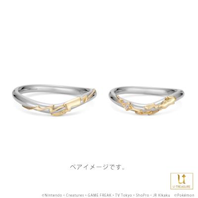 正規店仕入れの ポケモン ピカチュウ リング 指輪 でんきモチーフリング プラチナ K18イエローゴールド 結婚指輪 女性 マリッジリング 記念日 プレゼント 半額品 Zoetalentsolutions Com