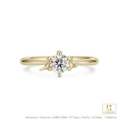 公式の ポケモン エーフィ ブラッキー ソリティアリング K18イエローゴールド 指輪 婚約指輪 エンゲージリング ブライダルリング プロポーズ プレゼント 数量限定 特売 Www Doctor Plan Com