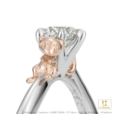 Pokemon（ポケモン） ミュウ リング 指輪 ミュウ ソリティアリング