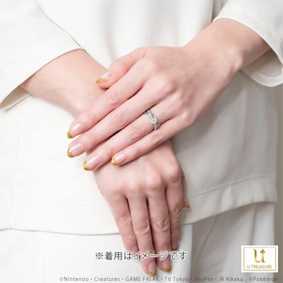 新しいブランド ポケモン ピカチュウ リング 指輪 スクロールシルエット ソリティアリング K18イエローゴールド 婚約指輪 エンゲージリング ブライダル プレゼント Materialworldblog Com