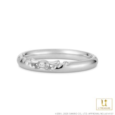 シナモロール 指輪 リング Cinnamoroll 男女兼用 プラチナ 結婚指輪