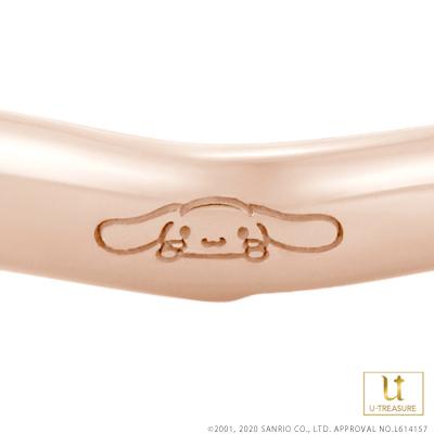 シナモロール 指輪 リング Cinnamoroll リング レディース 女性 K18ピンクゴールド 結婚指輪 マリッジリング 記念日 サンリオ プレゼントの画像