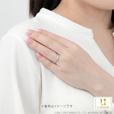 シナモロール 指輪 リング Cinnamoroll リング レディース 女性 K18ピンクゴールド 結婚指輪 マリッジリング 記念日 サンリオ プレゼントの画像