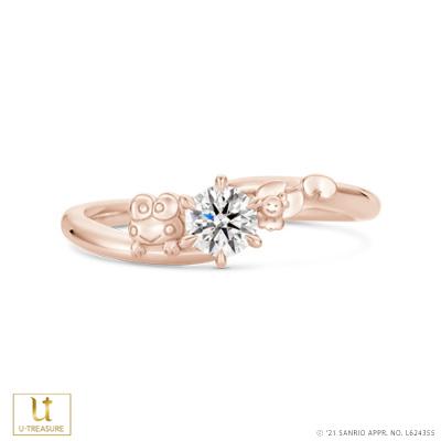 けろけろけろっぴ 指輪 リング レディース 女性 K18ピンクゴールド けろけろけろっぴ 婚約指輪 エンゲージリング アニバーサリージュエリー サンリオ プレゼント | けろけろけろっぴ
