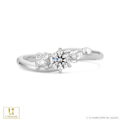けろけろけろっぴ 指輪 リング レディース 女性 プラチナ けろけろけろっぴ 婚約指輪 エンゲージリング アニバーサリー ジュエリー サンリオ プレゼント | けろけろけろっぴ