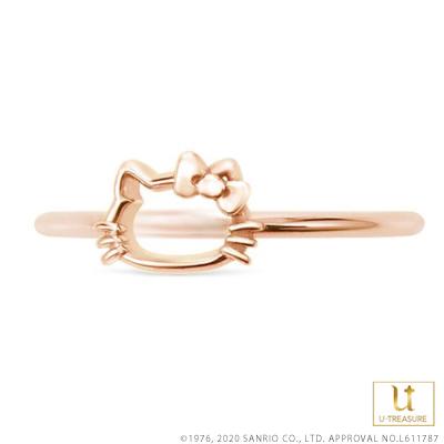 ハローキティ 指輪 リング Hello Kitty K14ローズゴールド