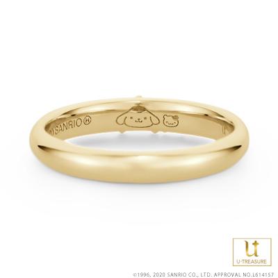 ポムポムプリン 指輪 リング POMPOMPURIN 男女兼用 お揃い K18イエロー