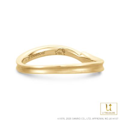タキシードサム 指輪 リング TUXEDOSAM リング レディース 女性 K18イエローゴールド 結婚指輪 マリッジリング 記念日 サンリオ プレゼントの画像