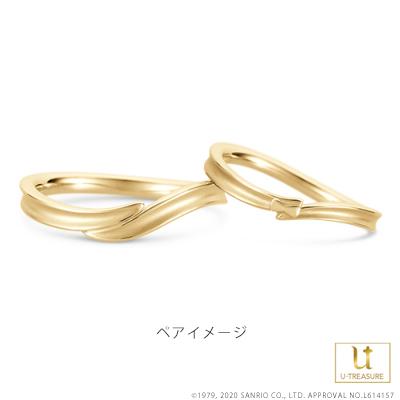 タキシードサム 指輪 リング TUXEDOSAM リング レディース 女性 K18イエローゴールド 結婚指輪 マリッジリング 記念日 サンリオ プレゼントの画像