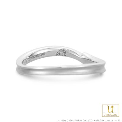 タキシードサム 指輪 リング TUXEDOSAM リング レディース 女性 プラチナ 結婚指輪 マリッジリング 記念日 サンリオ プレゼント ユートレジャーの画像