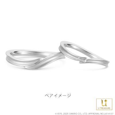 タキシードサム 指輪 リング TUXEDOSAM リング レディース 女性 プラチナ 結婚指輪 マリッジリング 記念日 サンリオ プレゼント ユートレジャーの画像