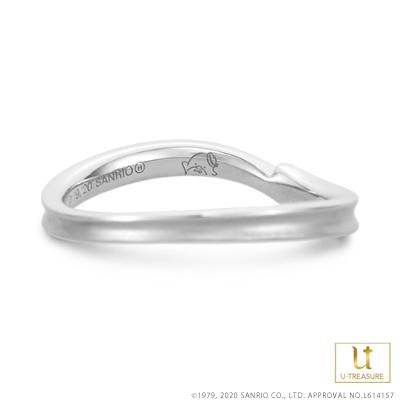 タキシードサム 指輪 リング TUXEDOSAM リング メンズ 男性 プラチナ 結婚指輪 マリッジリング 誕生日 記念日 サンリオ プレゼント ユートレジャーの画像