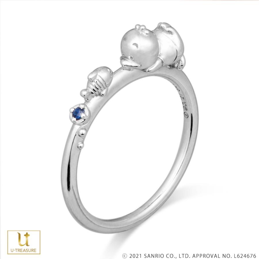 あひるのペックル グッズ リング 指輪 あひるのペックル リング プラチナ レディース 女性 サンリオ アクセサリー ジュエリー 人気 ブランド プレゼントの画像