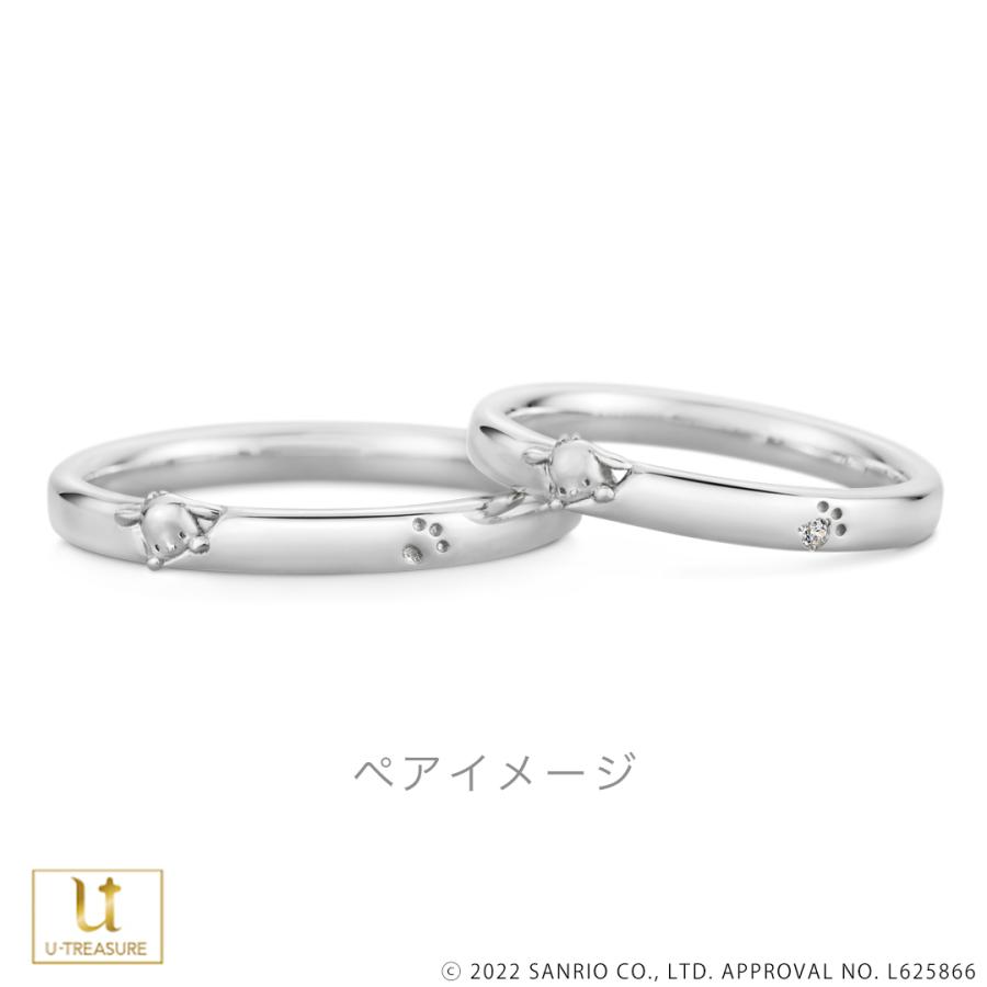 ポチャッコ 指輪 リング POCHACCO リング プラチナ メンズ 男性 結婚指輪 マリッジリング ブライダルリング 人気 誕生日 記念日 プレゼント ギフトの画像