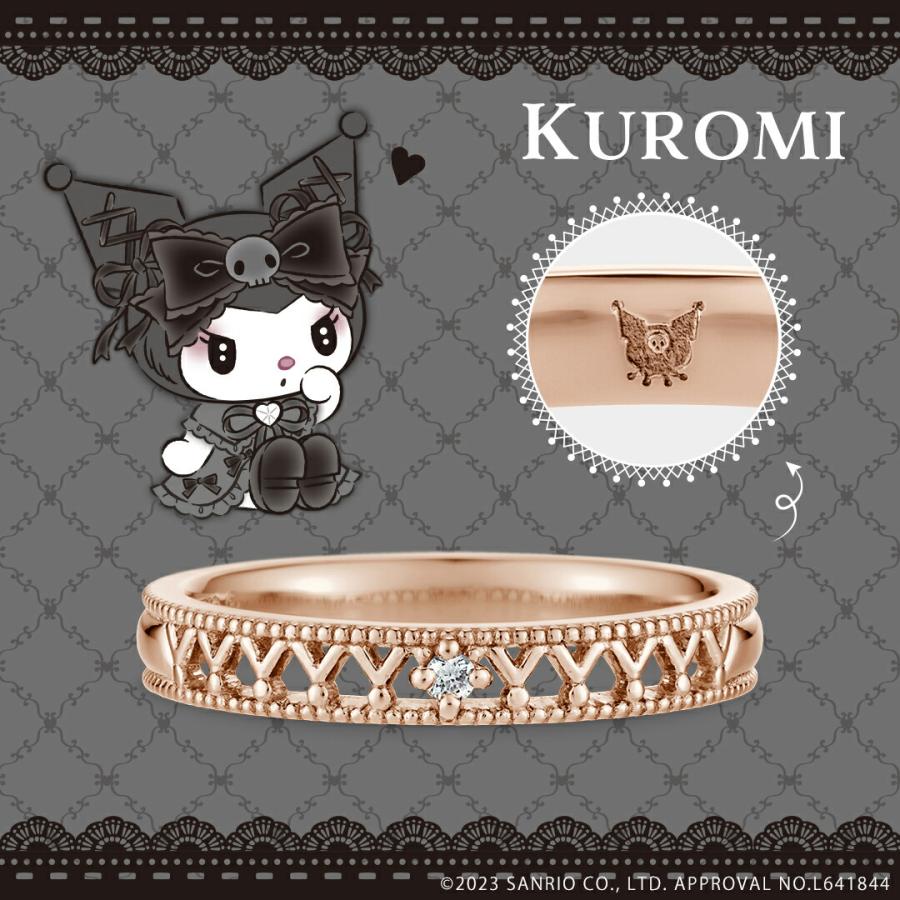 クロミ サンリオキャラクターズ マイメロディ リング 指輪 KUROMI K18
