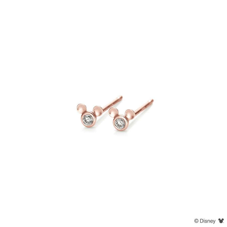 K.UNO ケイウノ ミッキーマウス / ピアス K18ピンクゴールド 専用ケース ショップバッグ付き レディース 女性 公式 ディズニー ミッキーマウス アクセサリー