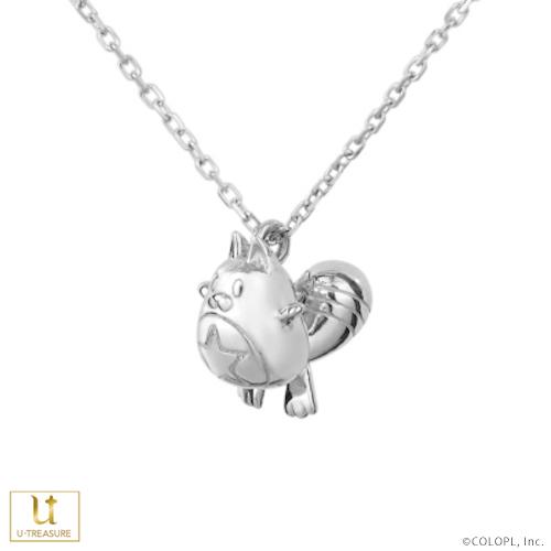 白猫プロジェクト グッズ ネックレス アクセサリー 星たぬき シルバー