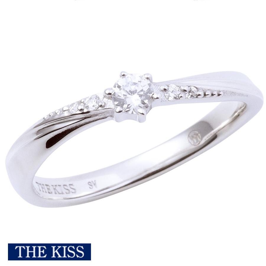 THE KISS ザキッス リング 指輪 シルバー ペアリング レディース 単品 アクセサリー ジュエリー シンプル おしゃれ かわいい 人気 プレゼント