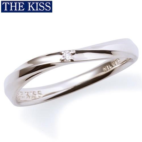 THE KISS K10 ダイヤモンド ツイストリング THE KISS リング 指輪 シルバー ペアリング メンズ単品 ダイヤモンド