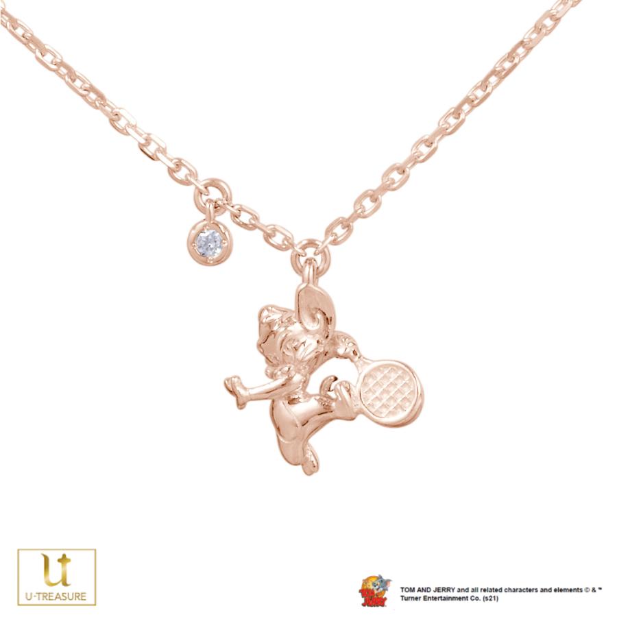 楽天 グッズ トムとジェリー Tennis Necklace Jerry Sports And Tom ネックレス プレゼント ブランド 人気 可愛い アクセサリー 女性 レディース K18ピンクゴールド Tennis Necklace Sports レディースアクセサリー Dagl Tg