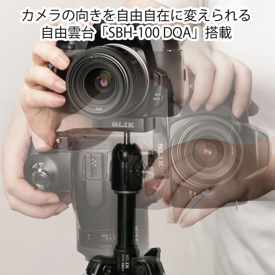 三脚 ビデオカメラ カメラ おすすめ 一眼レフ ミラーレス 撮影 エアリー M100 Slik スリック タイムセール