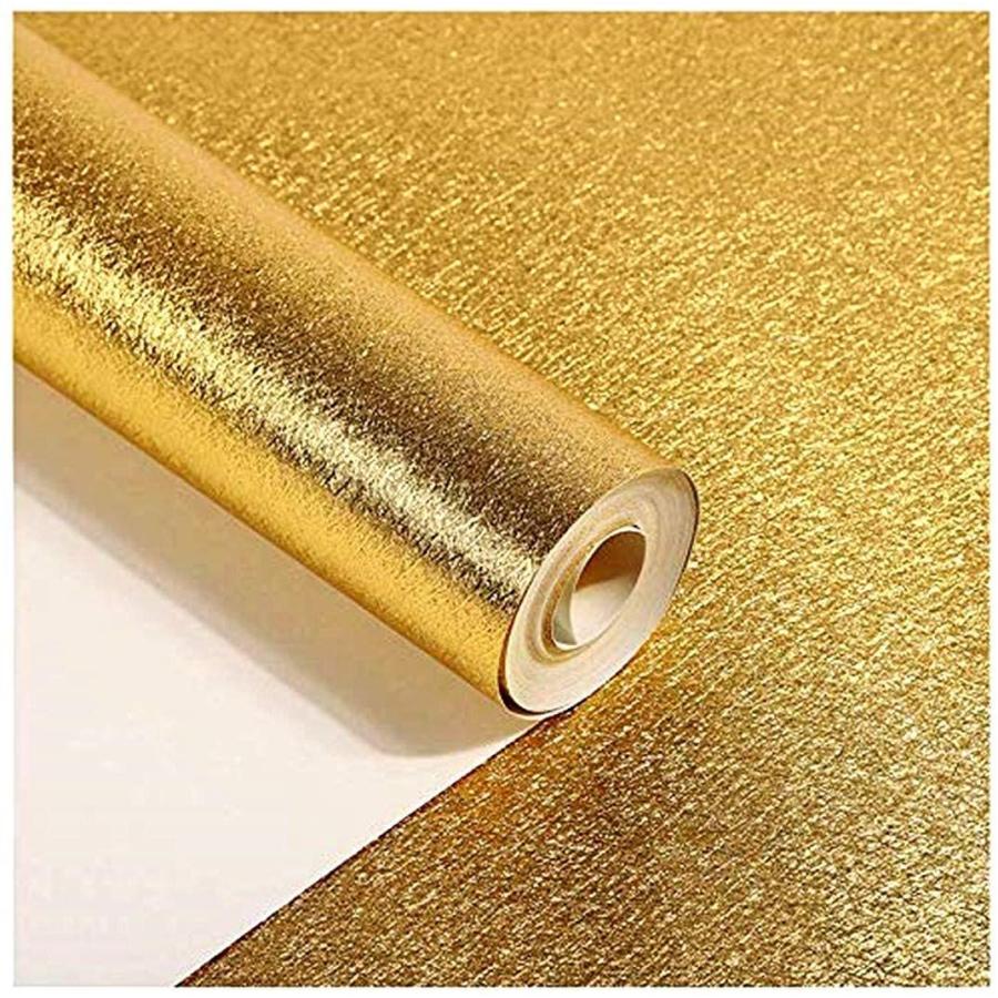 魅力的な Dwind D1074 ビニールゴールドメタリック壁紙高級金箔の背景ちらつきの壁紙紙リムーバブル 防水ホームインテリアの壁紙 9m X 0 最適な材料 Turningheadskennel Com