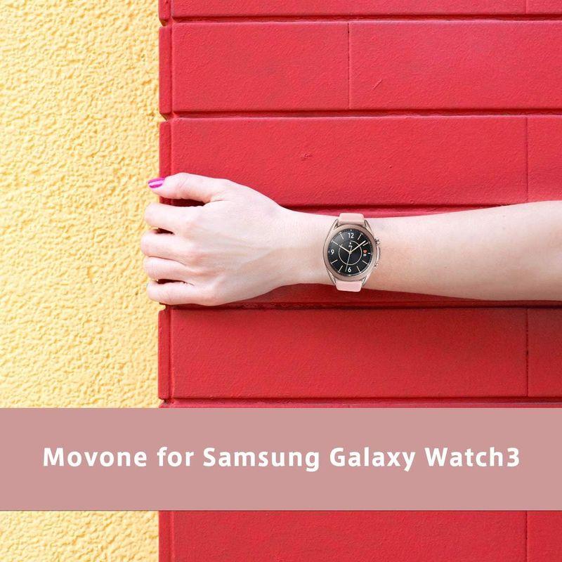 MOVONE for Galaxy Watch3 45mm 交換バンド シリコン製 交換ベルト スポーツ バンド 軽量 防水 通気性 耐久性｜give-joy-store｜03