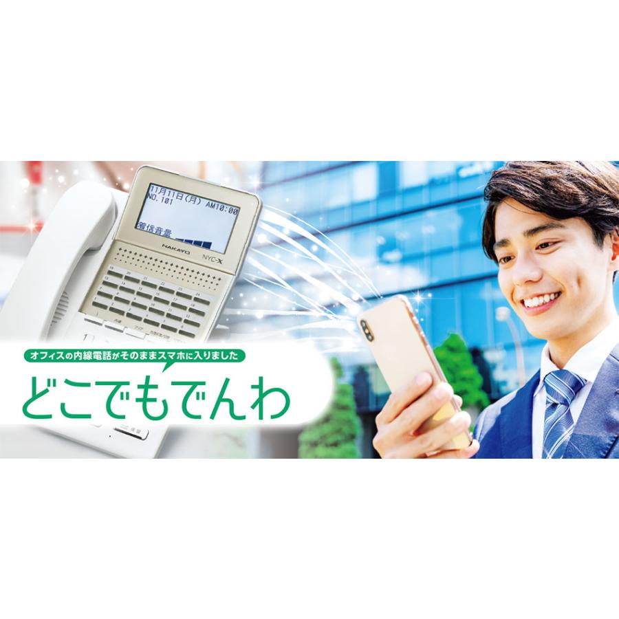 ナカヨ デジタルビジネスホン どこでもでんわ対応IP内線音声パケット 