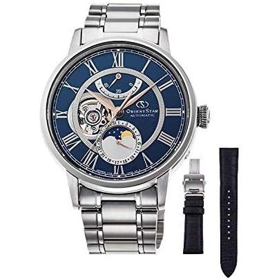 オリエント時計 メンズ腕時計 腕時計 オリエントスター レンタル クラシック Happinessの オリエント時計 メカニカルムーンフェイズ Mechanicalmoonphase レザーバンド Happiness Give 限定0本