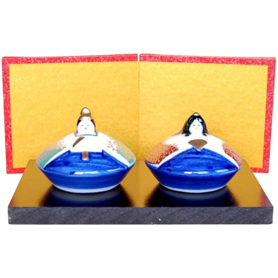 大放出セール 駒雛 コンパクト 可愛い 有田焼 雛人形 金屏風付き 日本製 陶磁器製 贈り物にもうれしい化粧箱入り 和菓子 中華菓子 Affaires Sociales Gouv Cg