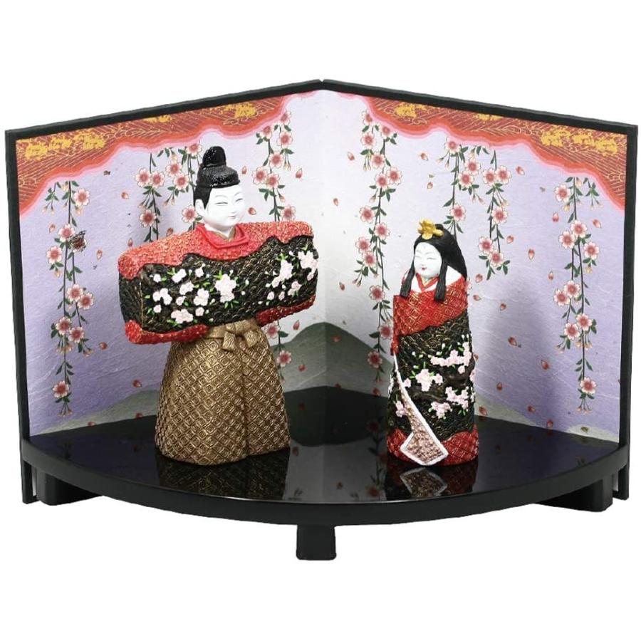 売れ筋大阪 雛人形 ミニ ひな人形 立雛桜 屋台飾り 黒 和紙風 オブジェ 置物 美術品 新品 雛祭 ひなまつり お雛様 お内裏様 三人官女 桃の節句 梅 季節 安心の一年保証 App Digitallimegreen Co Za