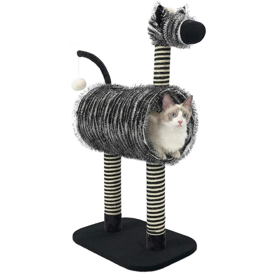 値引 Furrytail キャットタワー 多頭飼い猫タワー 爪とぎポール付き 