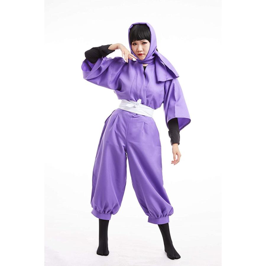 Mg Gegentana フリーサイズ 忍たま 忍術学園 忍者 コスプレ 衣装 五年生 薄紫 セット 制服 Give Happiness 通販 Yahoo ショッピング