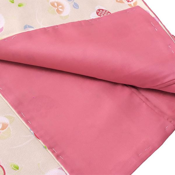 洗える着物 袷着物 単品 レディース きもの R・KIKUCHI ポリエステル 小紋 鹿の子 亀甲 花柄 橘 レトロ かわいい 普段着・お出かけ フリー 新作 40代 50代 60代