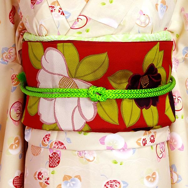 洗える着物 袷着物 単品 レディース きもの R・KIKUCHI ポリエステル 小紋 鹿の子 亀甲 花柄 橘 レトロ かわいい 普段着・お出かけ フリー 新作 40代 50代 60代