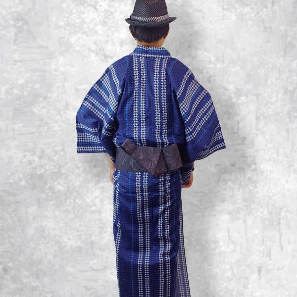 素敵 高級！大人浴衣 ターコイズがかっこいい！粋 素敵 高級！大人浴衣